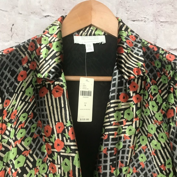 Anthropologie Velvet Wrap top, 6 - Picture 5 of 9